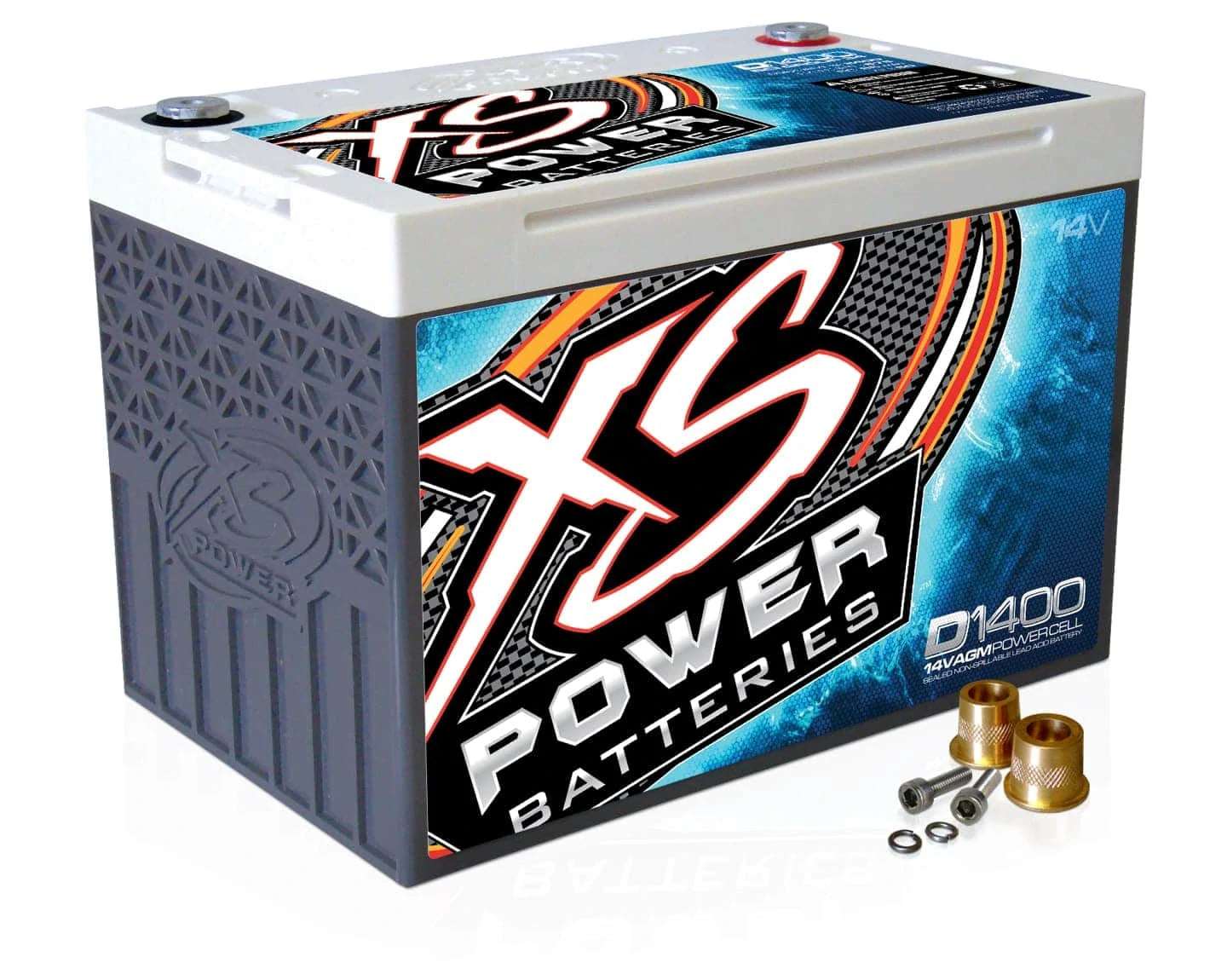 D1400 XS Power 14VDC AGM Car Audio Vehicle Battery 2400A 50Ah Group 34 - D1400 - Sparked Innovations