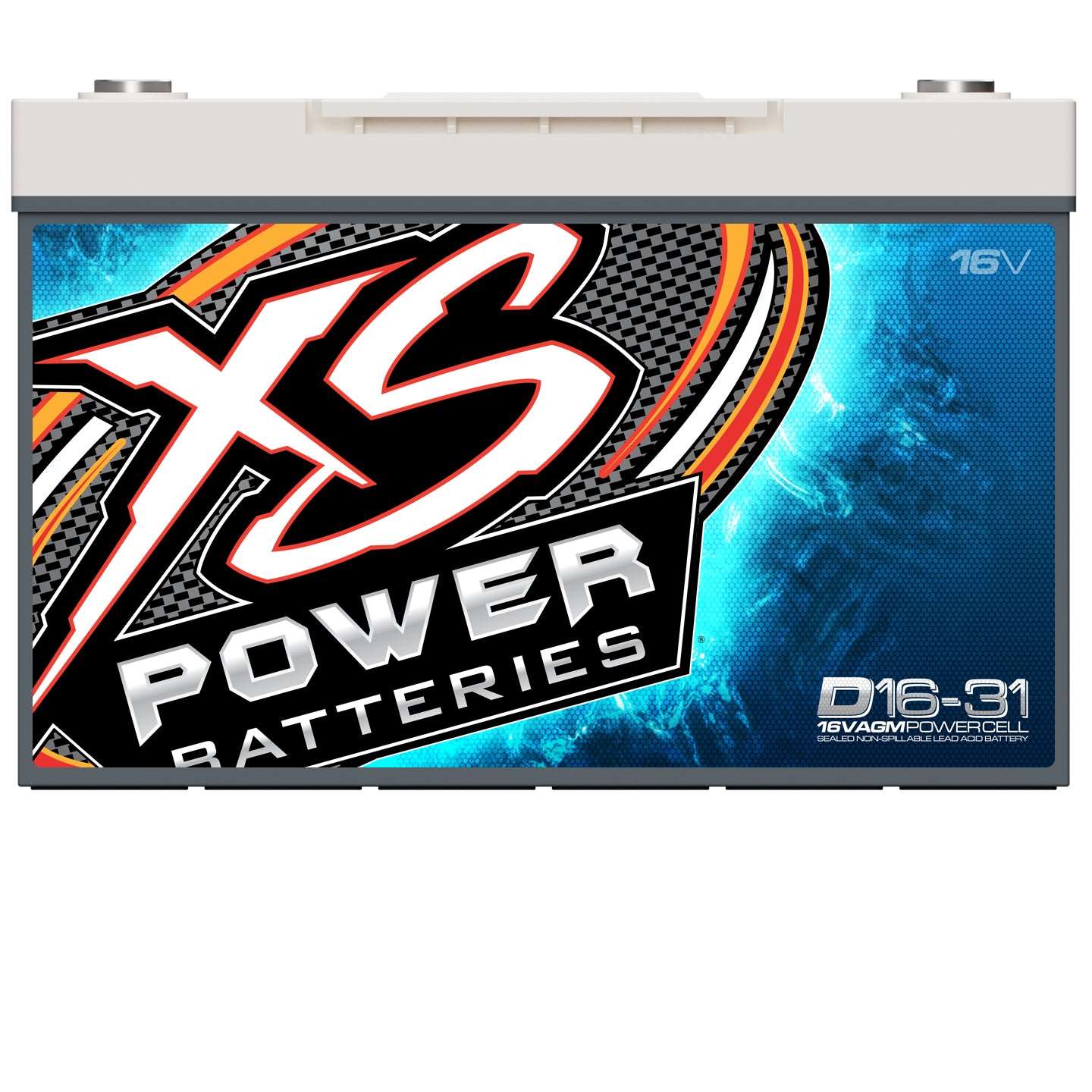 D16 - 31 XS Power 16VDC Group 31 AGM Car Audio Vehicle Battery 5000A 98Ah - D16 - 31 - Sparked Innovations