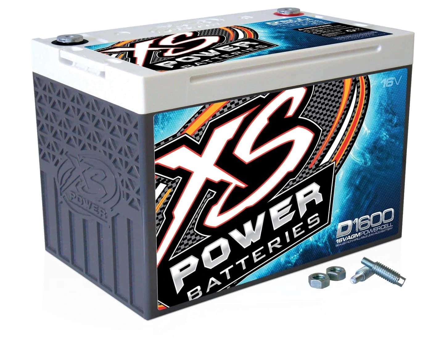 D1600 XS Power 16VDC AGM Car Audio Vehicle Battery 2400A 50Ah Group 34 - D1600 - Sparked Innovations