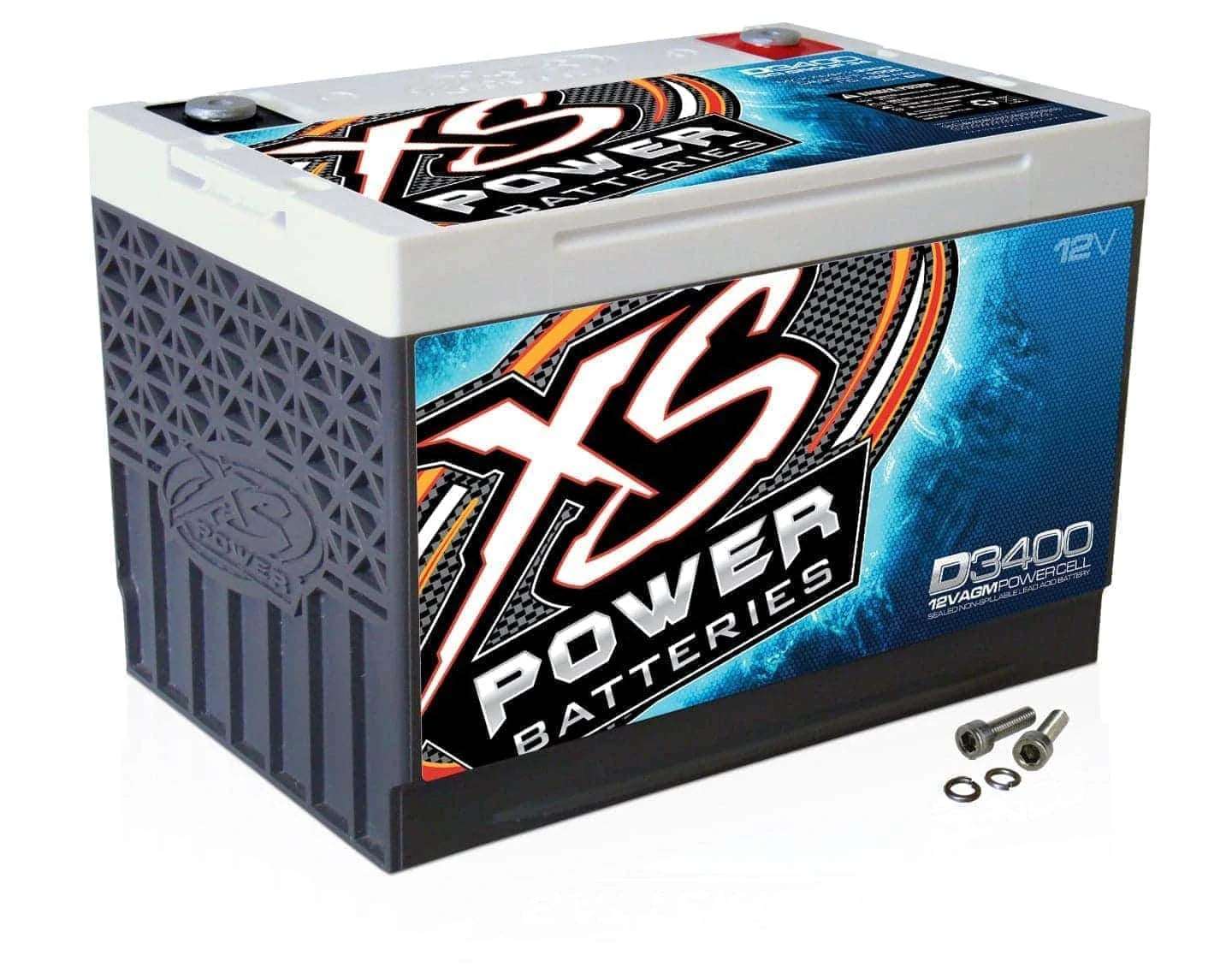 D3400 XS Power 12VDC AGM Car Audio Vehicle Battery 3300A 65Ah Group 34 - D3400 - Sparked Innovations