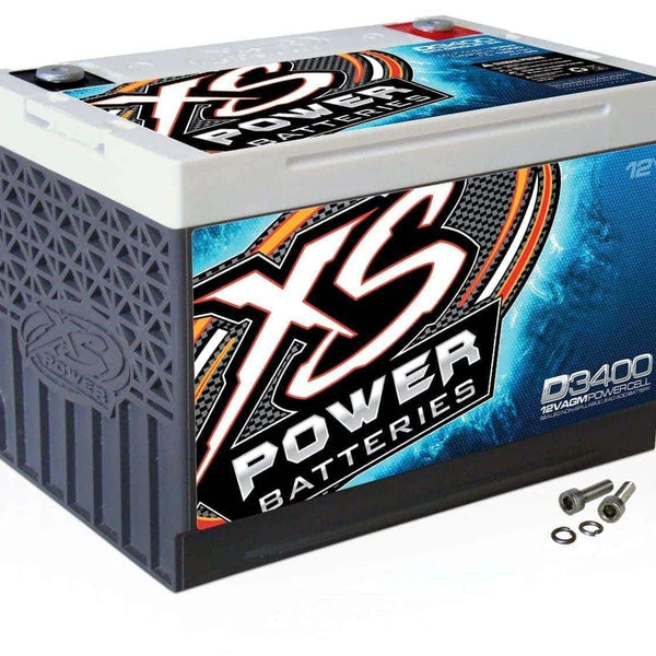 D3400 XS Power 12VDC AGM Car Audio Vehicle Battery 3300A 65A