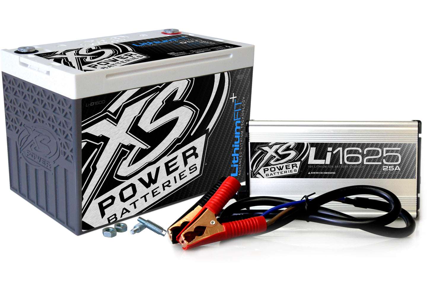 Li - D1600CK XS Power Li - D1600 16V Lithium Vehicle Battery Li1625 25A 16V IntelliCHARGER combo - Li - D1600CK - Sparked Innovations