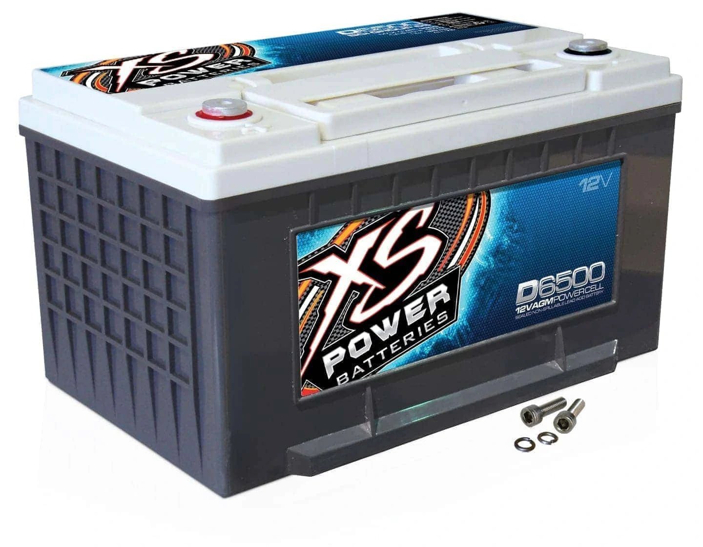 (OPEN BOX) D6500 XS Power 12VDC AGM Car Audio Vehicle Battery 3900A 75Ah Group 65 - D6500 - B - Sparked Innovations