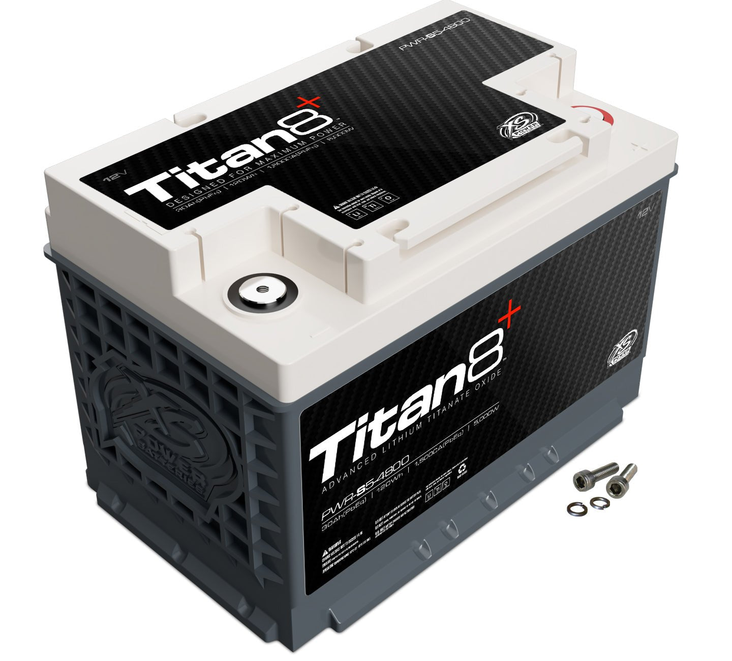 (OPEN BOX) PWR - S5 - 4800 XS Power Titan8 12VDC Group 48 Lithium LTO Car Audio Vehicle Battery 5000W 120Wh - PWR - S5 - 4800 - B - Sparked Innovations