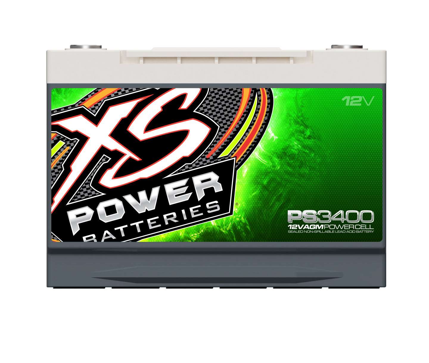 PS3400 XS Power 12VDC Group 34 AGM Powersports Vehicle Battery 3300A 80Ah - PS3400 - Sparked Innovations