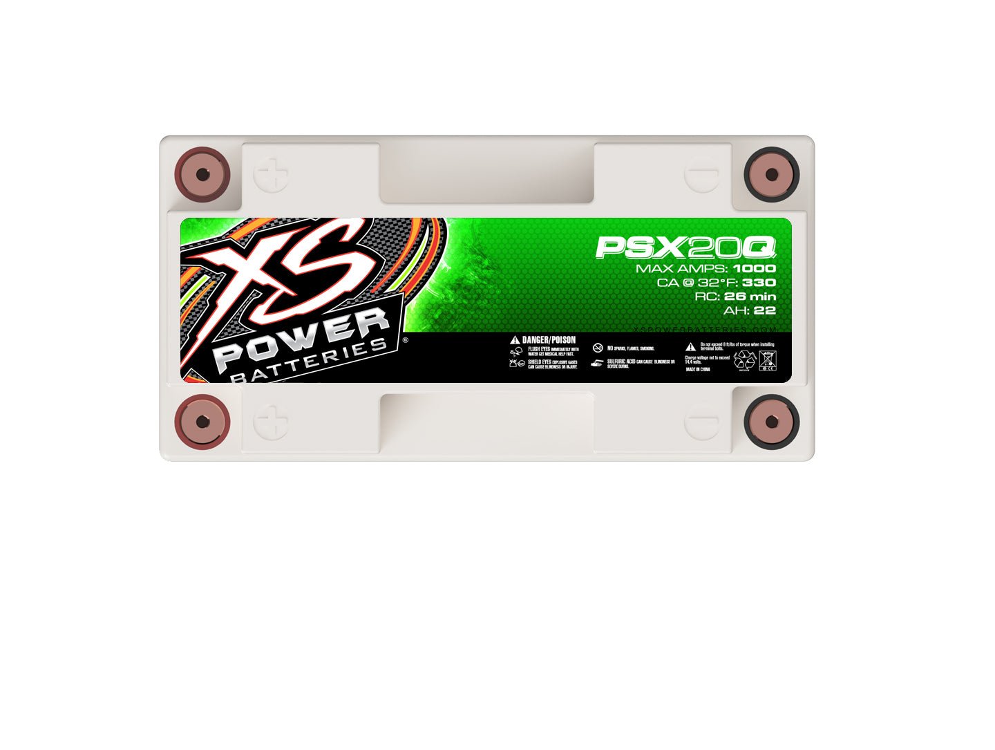 PSX20Q XS Power 12VDC AGM Powersports Vehicle Battery 1000A