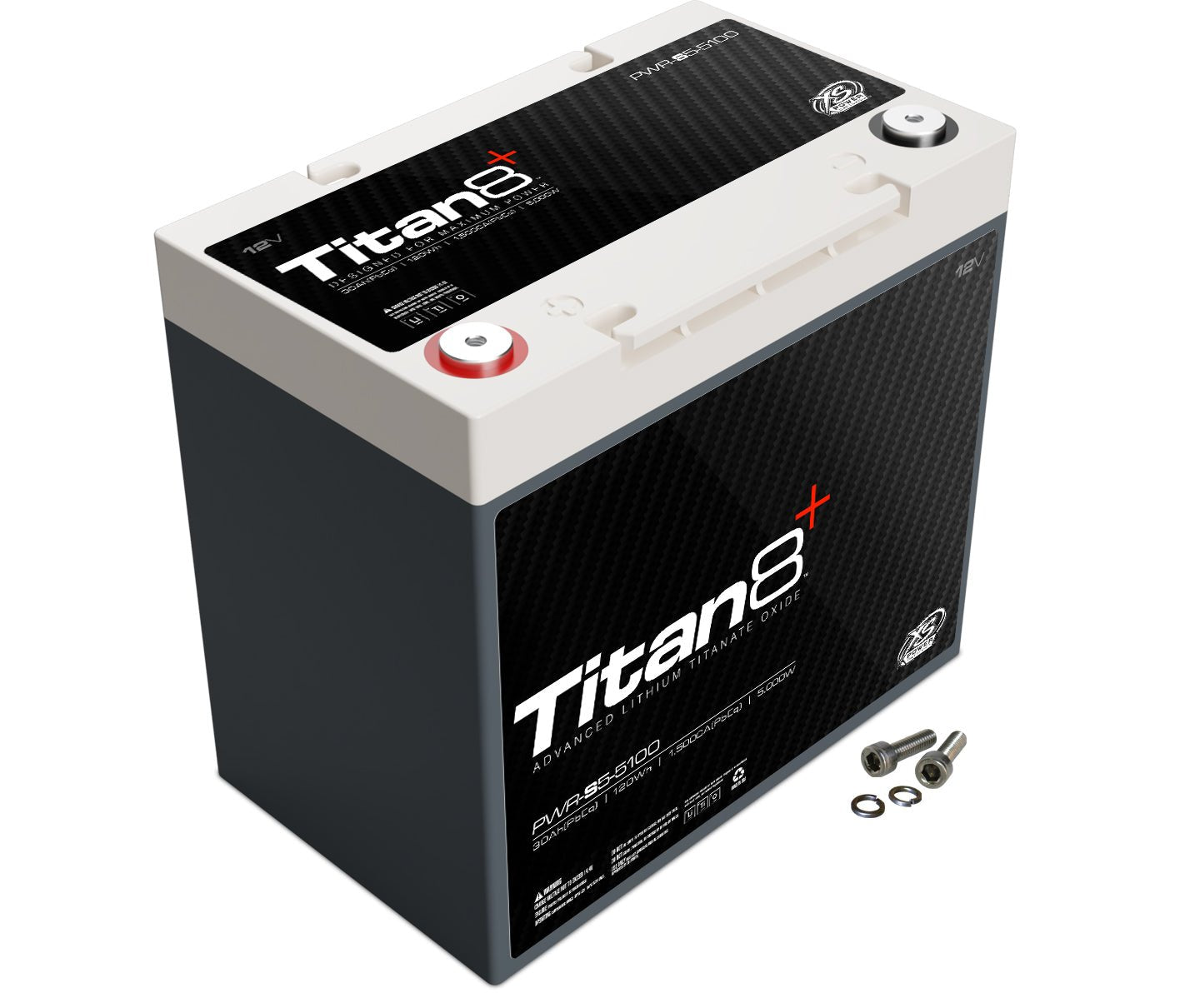 PWR - S5 - 5100 XS Power Titan8 12VDC Group 51 Lithium LTO Car Audio Vehicle Battery 5000W 120Wh - PWR - S5 - 5100 - Sparked Innovations