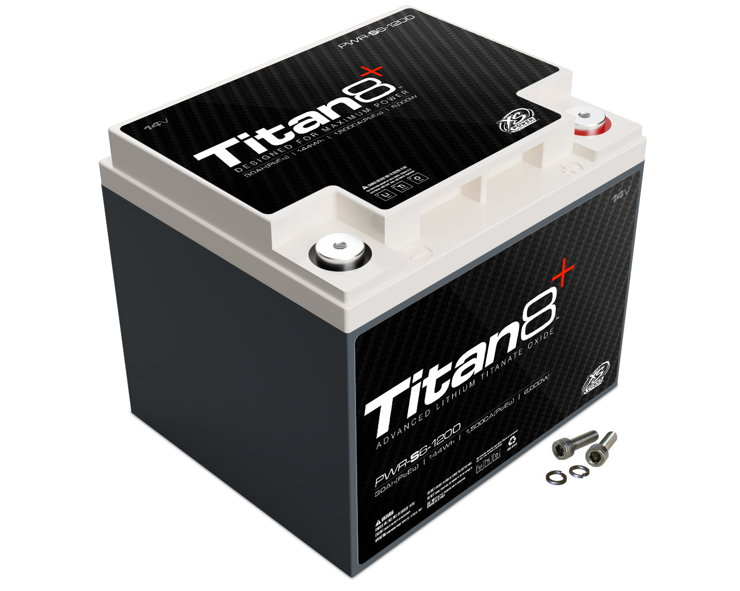 PWR - S6 - 1200 XS Power Titan8 14VDC Lithium LTO Car Audio Vehicle Battery 5000W 144Wh - PWR - S6 - 1200 - Sparked Innovations