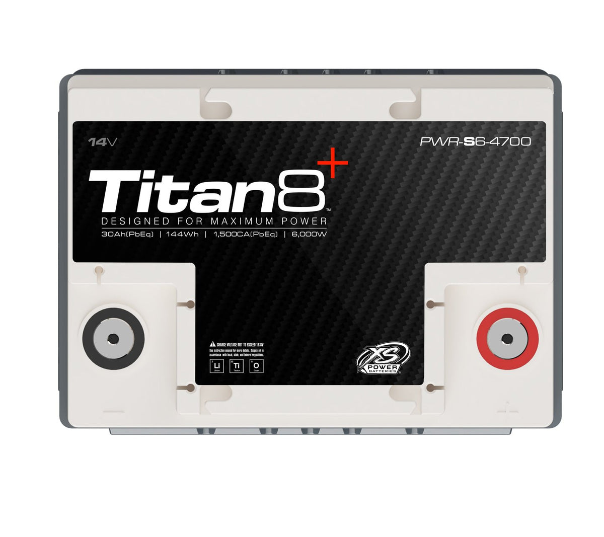 PWR - S6 - 4700 XS Power Titan8 14VDC Group 47 Lithium LTO Car Audio Vehicle Battery 5000W 144Wh - PWR - S6 - 4700 - Sparked Innovations