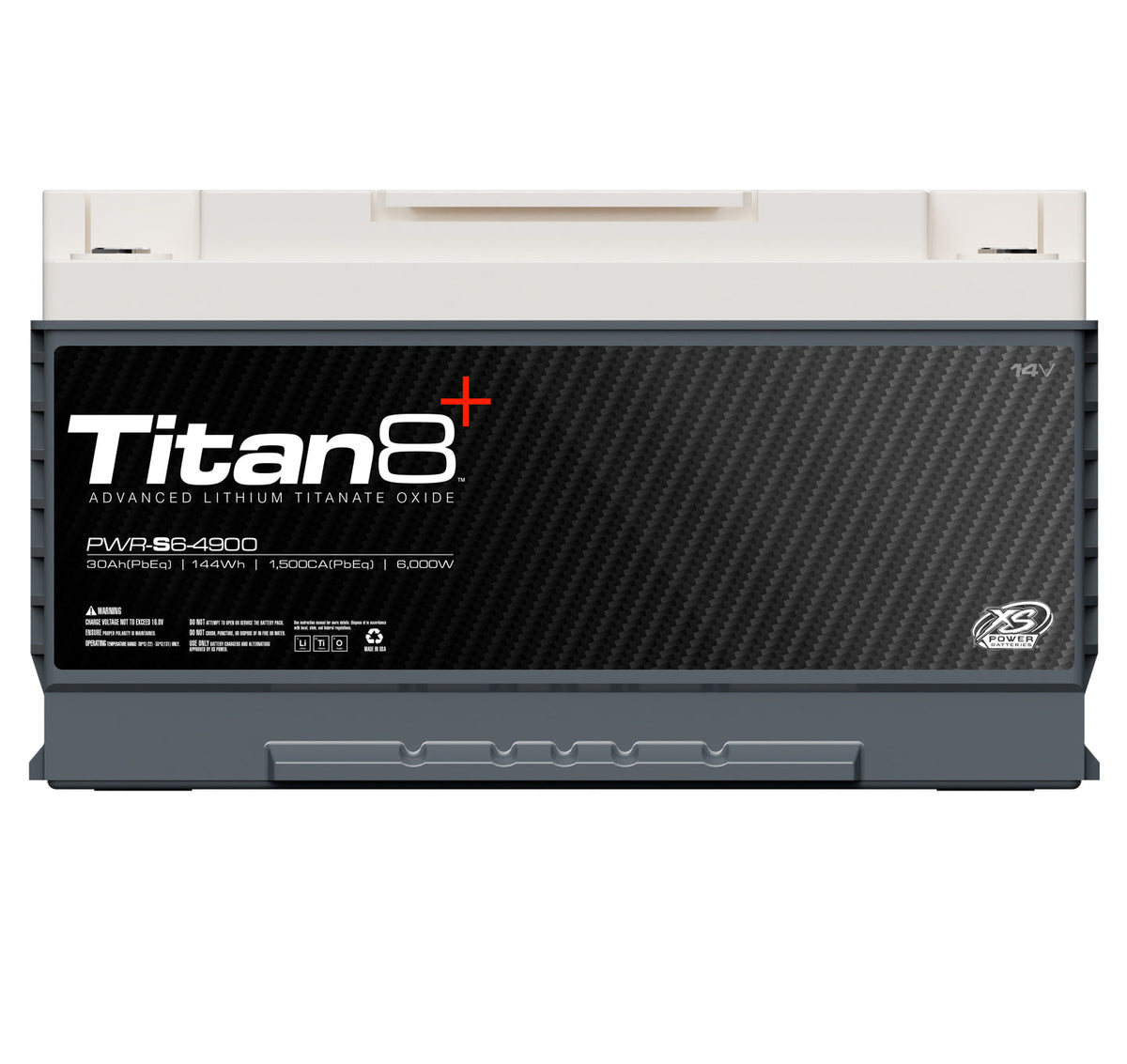 PWR - S6 - 4900 XS Power Titan8 14VDC Group 49 Lithium LTO Car Audio Vehicle Battery 5000W 144Wh - PWR - S6 - 4900 - Sparked Innovations