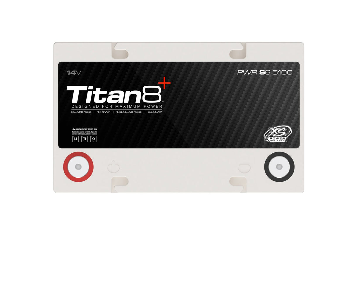 PWR - S6 - 5100 XS Power Titan8 14VDC Group 51 Lithium LTO Car Audio Vehicle Battery 5000W 144Wh - PWR - S6 - 5100 - Sparked Innovations