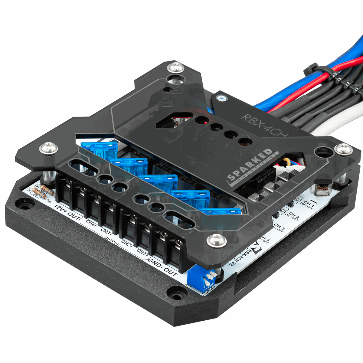 RBX - 4CH Four - Channel Relay Box - RBX - 4CH - Sparked Innovations