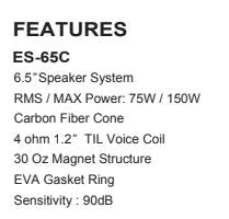 Resilient Sounds ES65C 6.5" Full Range Midrange Speakers (pair) - RS - ES65C - SP - Sparked Innovations