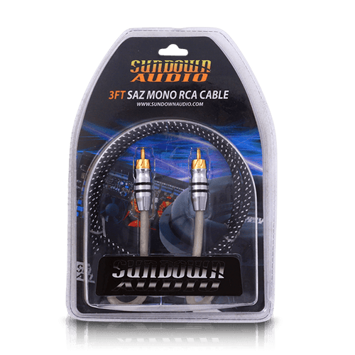 Sundown Audio SAZ1-3FT Mono Channel RCA Interconnects