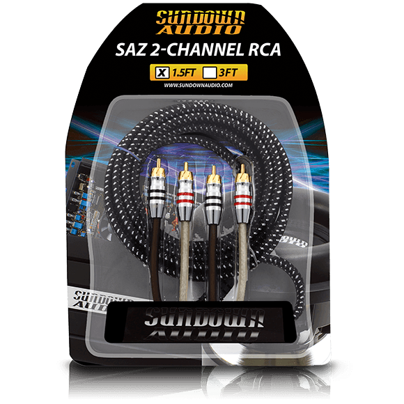 SAZ2-1.5FT SAZ 2-Channel RCA Interconnects - Sundown Audio