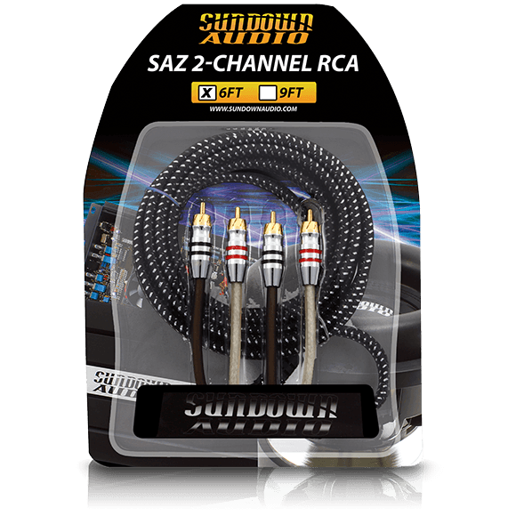 SAZ2-6FT SAZ 2-Channel RCA Interconnects - Sundown Audio