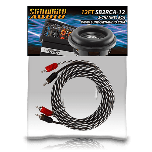 Sundown Audio SB2-12FT 2-Channel RCA Interconnect Cables