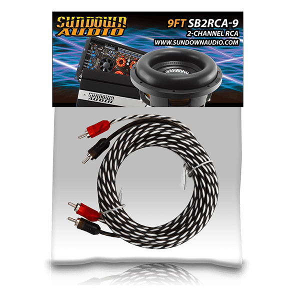 SB2-9FT 2-Channel RCA Interconnect Cables - Sundown Audio