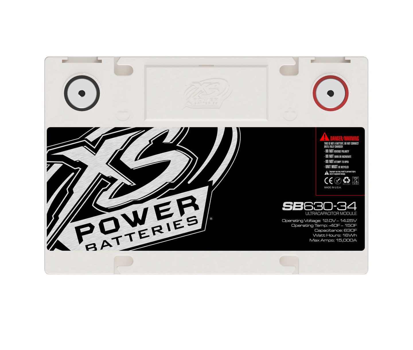 SB630 - 34 XS Power 630F SuperBank 12V Ultracapacitors Group 34 - SB630 - 34 - Sparked Innovations