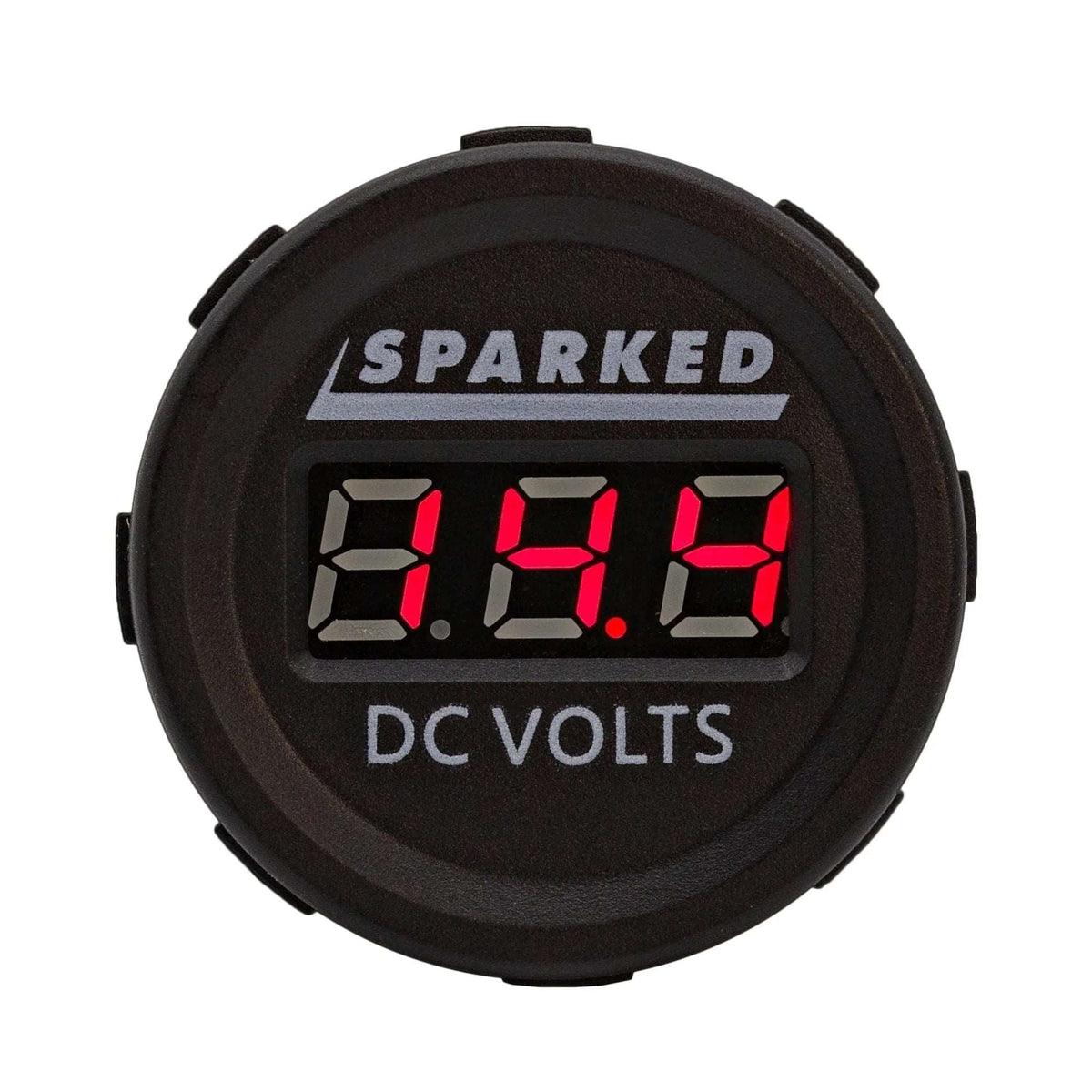 Single 12VDC Voltmeter Battery Voltage Monitor - Red - YJ - DS4010 - R - Sparked Innovations