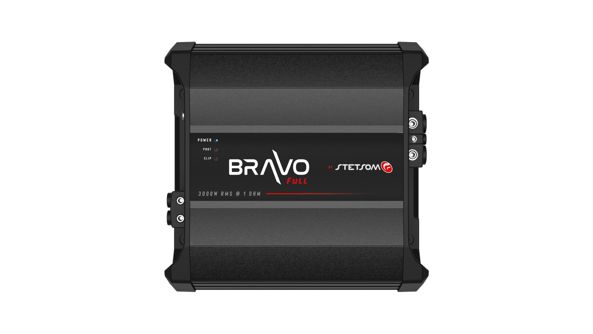 Stetsom BRAVO FULL 3K Digital Full - Range Amplifier Mono One - Channel Class D 3000 W 1 Ohm - BRAVO - FULL - 3K - 1OHM - Sparked Innovations