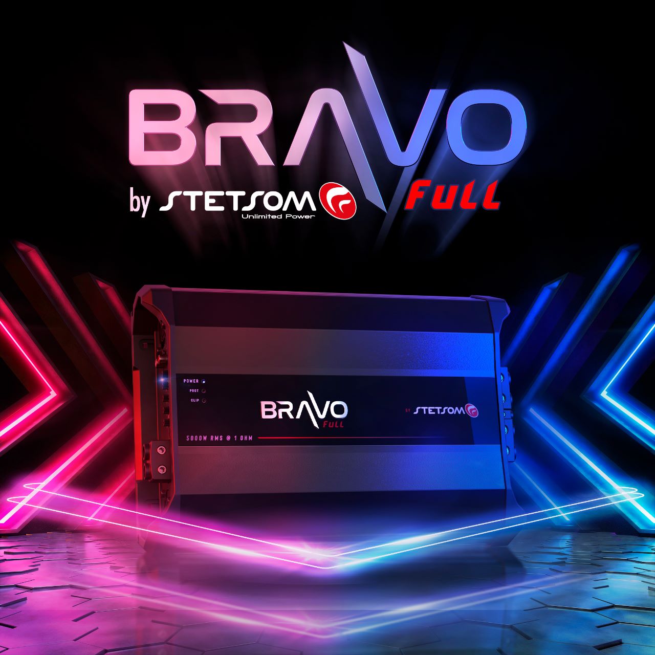 Stetsom BRAVO FULL 5K Digital Full - Range Amplifier Mono One - Channel Class D 5000 W 1 Ohm - BRAVO - FULL - 5K - 1OHM - Sparked Innovations