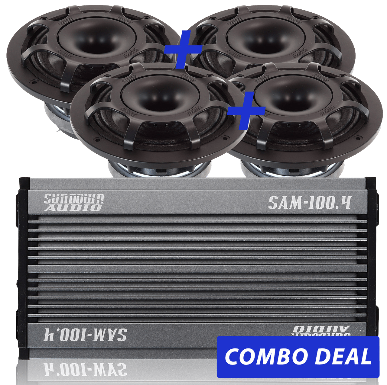 Sundown Audio 4 BPS - 6.5" Powersports Speakers & 1 SAM - 100.4 Combo Deal - 4 BPS - 6.5" Speakers & 1 SAM - 100.4 Combo Deal - Sparked Innovations