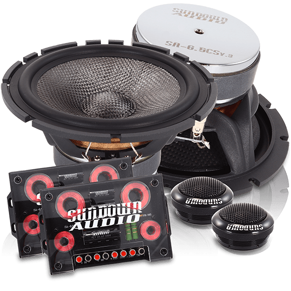 Sundown Audio SA - 6.5CS v.3 6.5" 6 - 1/2 Component Car Audio Speakers + Tweeters - S - SA6.5CSV3 - Sparked Innovations