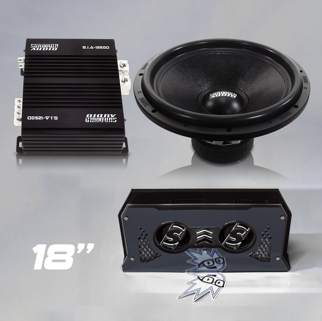 Sundown Audio SIA - 1250D + SA - Series v.2 18" D2 + FREE Reflective Fannie - Sparked Innovations