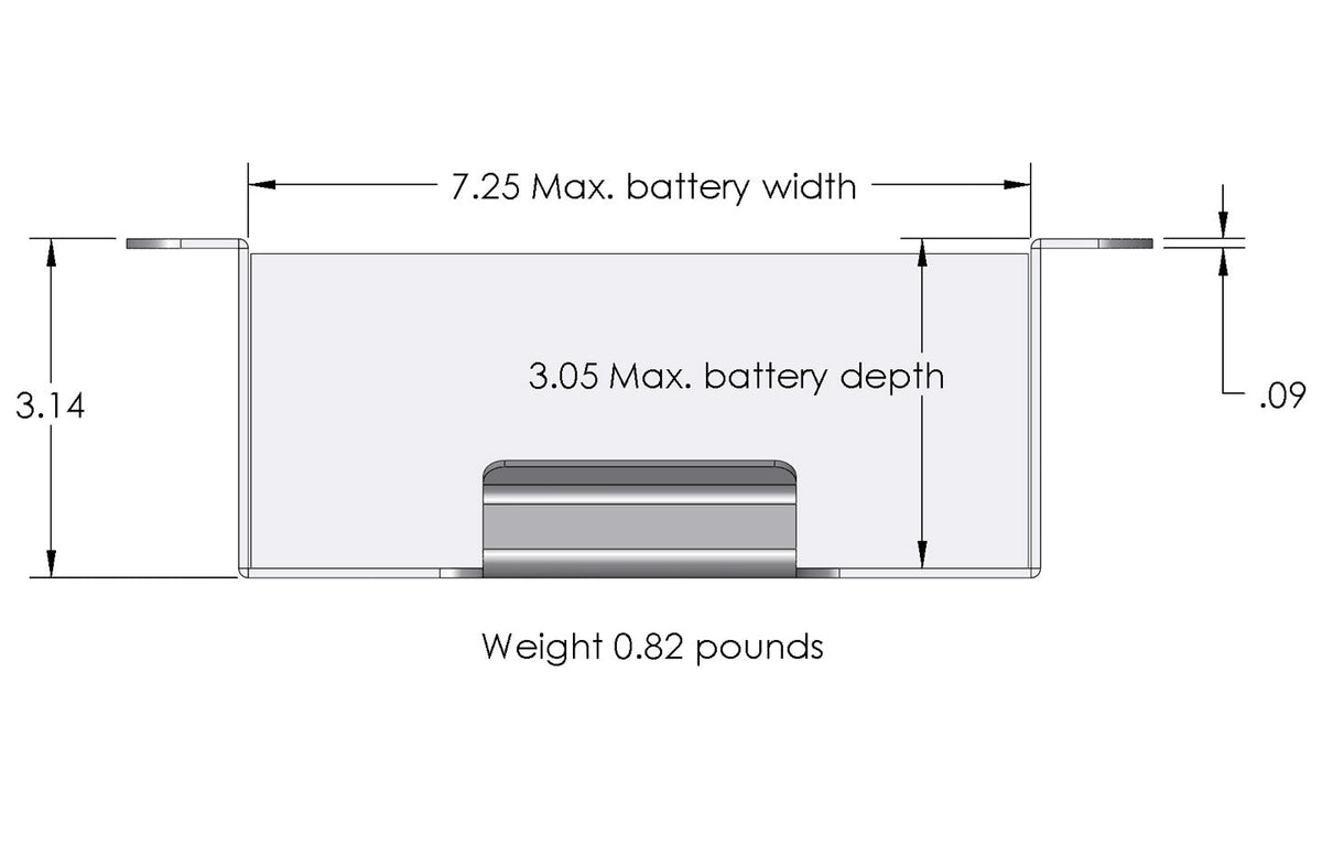 XS Power 511 680 Series and XP750 Side Vehicle Battery Mount Box Window - 511 - Sparked Innovations