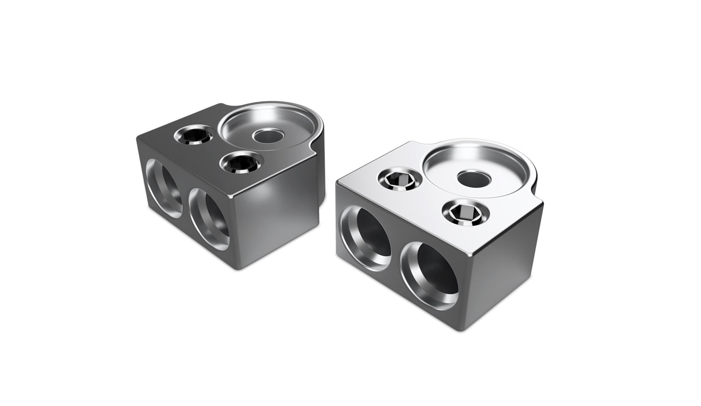 XS Power PAIR 2 - Spot 1/0AWG Aluminum Terminal Blocks TB - 602v1 - TB - 602V1 - Sparked Innovations