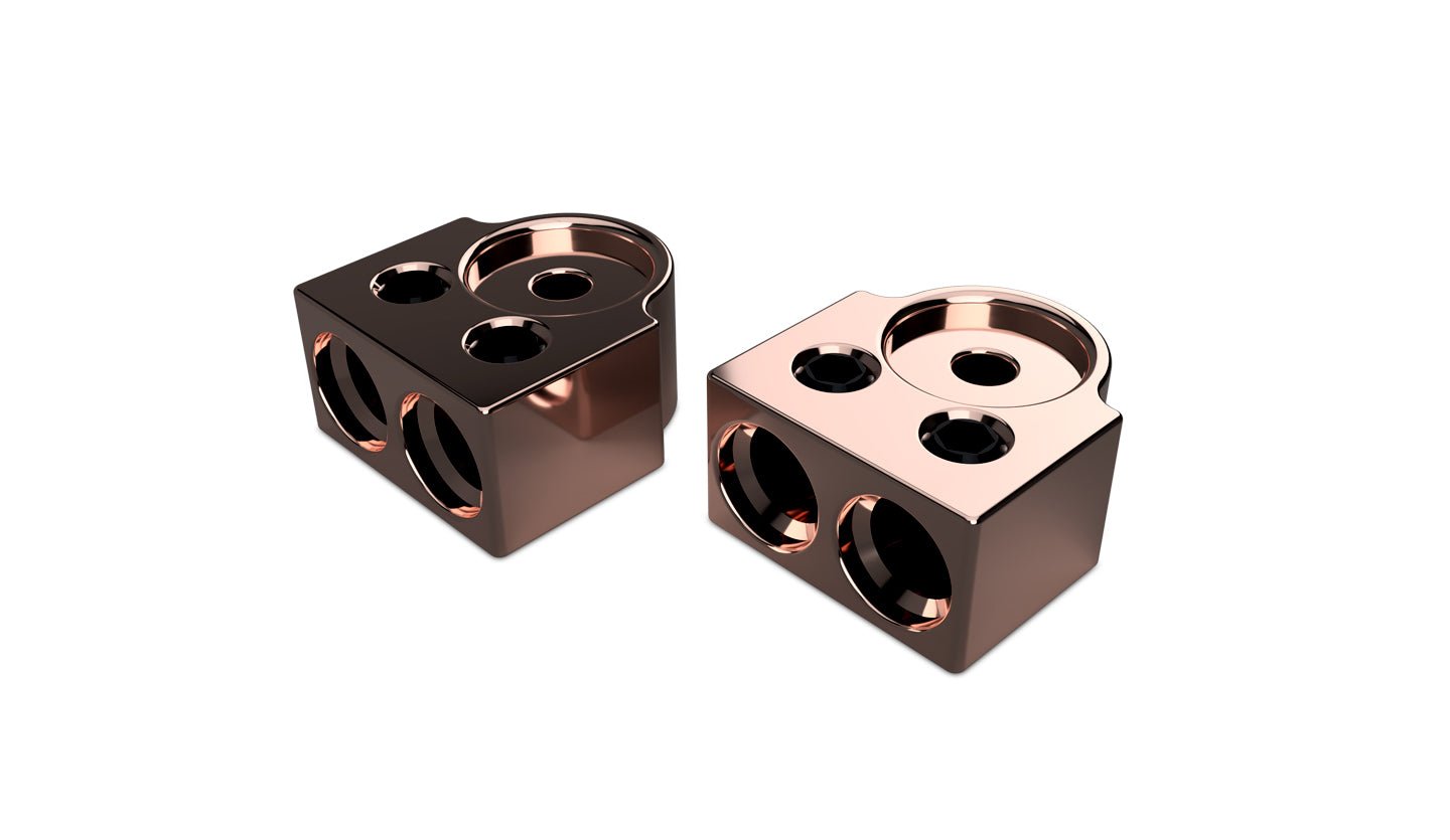 XS Power PAIR 2 - Spot 1/0AWG Copper Terminal Blocks TB - 702v1 - TB - 702v1 - Sparked Innovations