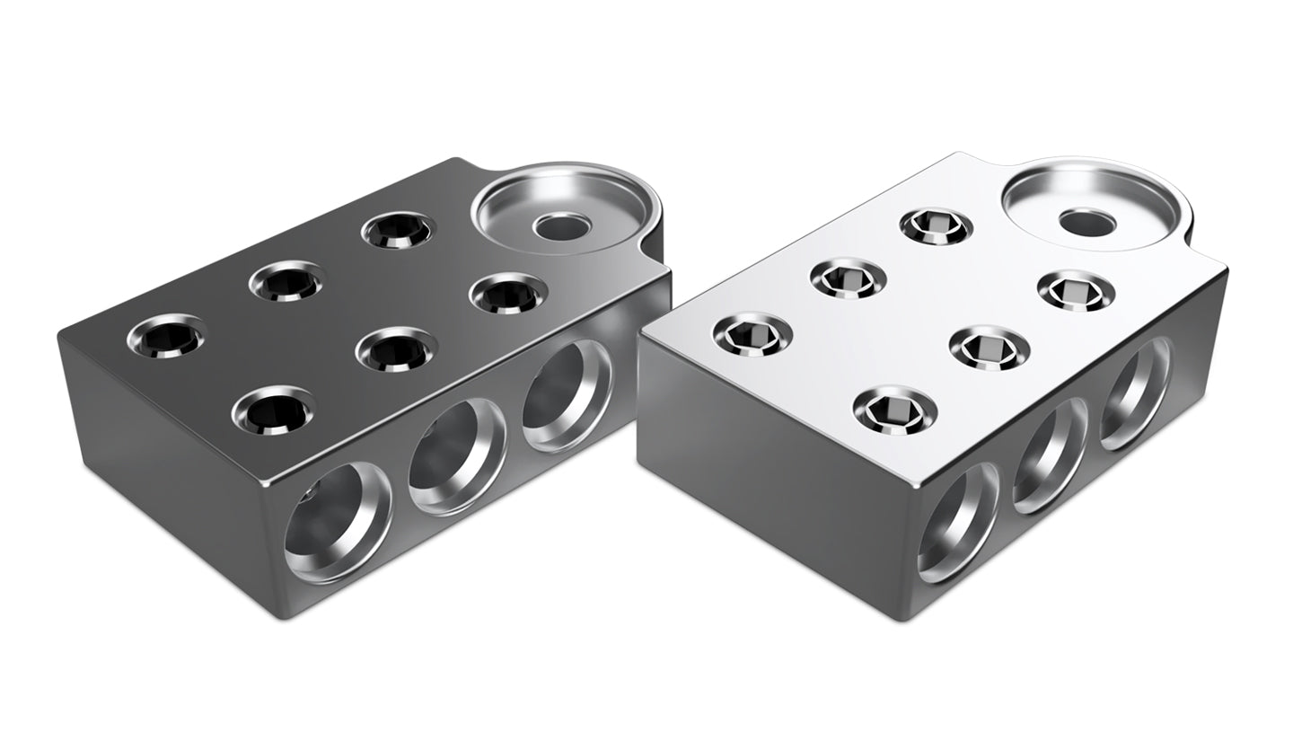 XS Power PAIR 6 - Spot 1/0AWG Aluminum Terminal Blocks TB - 606v1 - TB - 606v1 - Sparked Innovations