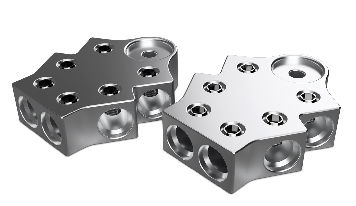 XS Power PAIR 6 - Spot 1/0AWG Aluminum Terminal Blocks TB - 606v2 - TB - 606v2 - Sparked Innovations