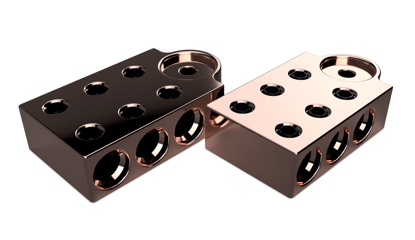 XS Power PAIR 6 - Spot 1/0AWG Copper Terminal Blocks TB - 706v1 - TB - 706v1 - Sparked Innovations