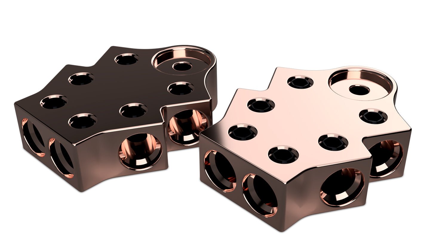 XS Power PAIR 6 - Spot 1/0AWG Copper Terminal Blocks TB - 706v2 - TB - 706v2 - Sparked Innovations