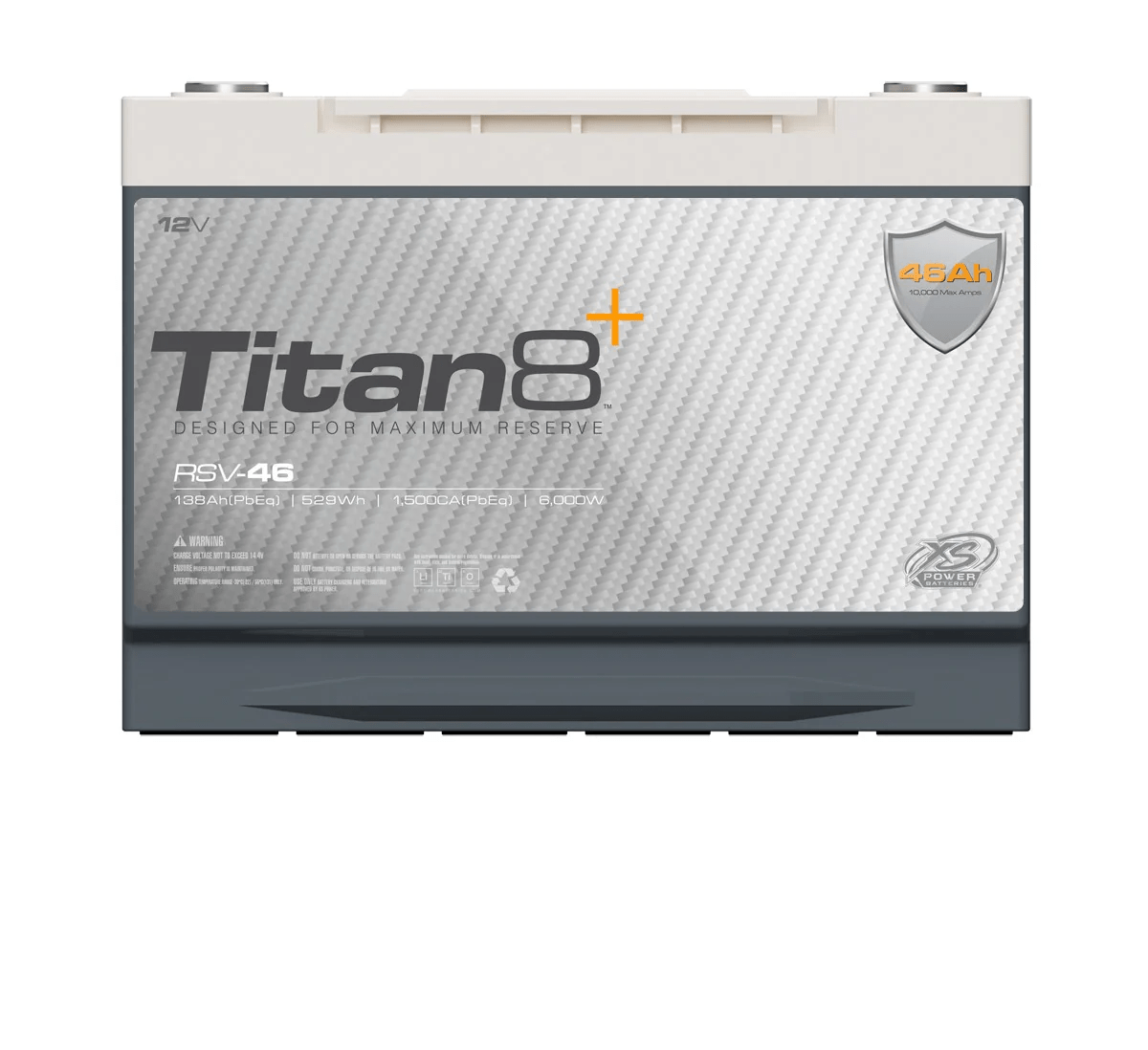 XS Power Titan8 RSV - 46 46Ah 12 Volt Group 34 Underhood Safe 6000 - 10000W - RSV - 46 - Sparked Innovations