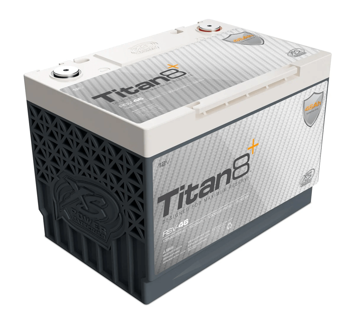 XS Power Titan8 RSV - 46 46Ah 12 Volt Group 34 Underhood Safe 6000 - 10000W - RSV - 46 - Sparked Innovations