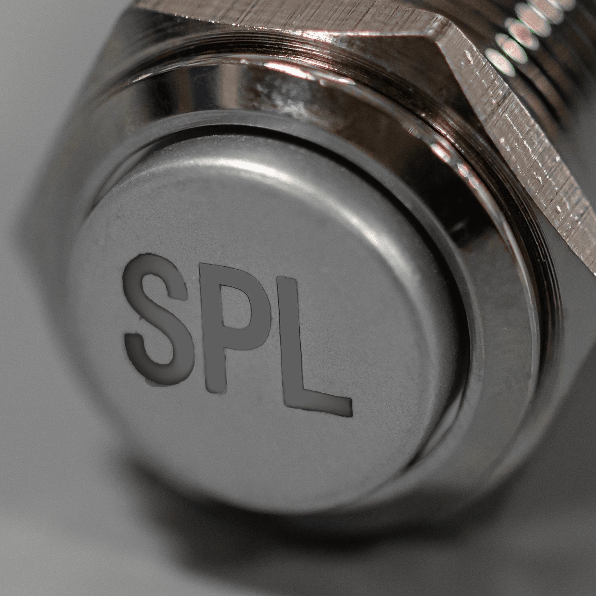 Latching Aluminum SPL Plain Font 12V Pushbutton Switch SPDT - Blue - AL - PLAIN - SPL - BL - Sparked Innovations