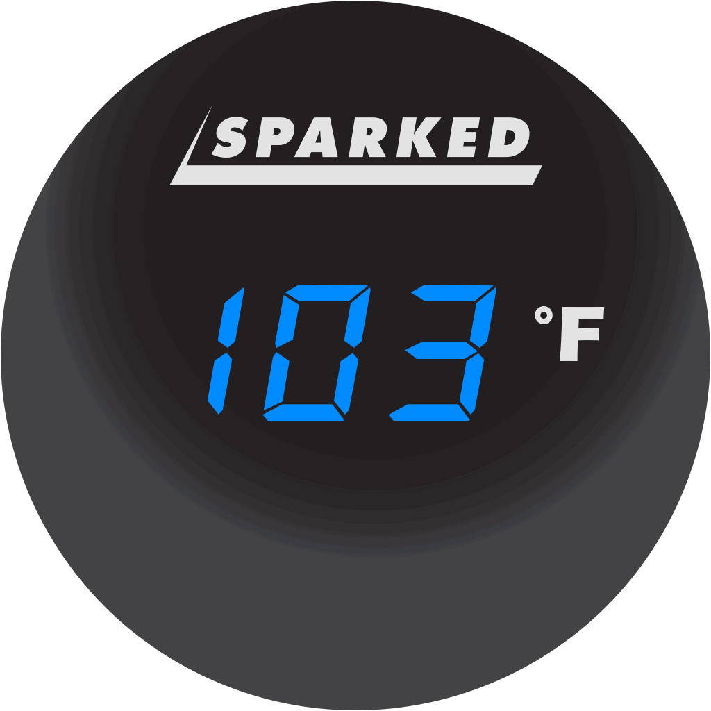 Thermometer 12V Ambient Temperature Sensor - 30°F - 120°F - Blue - YJ - DS4028 - BL - Sparked Innovations