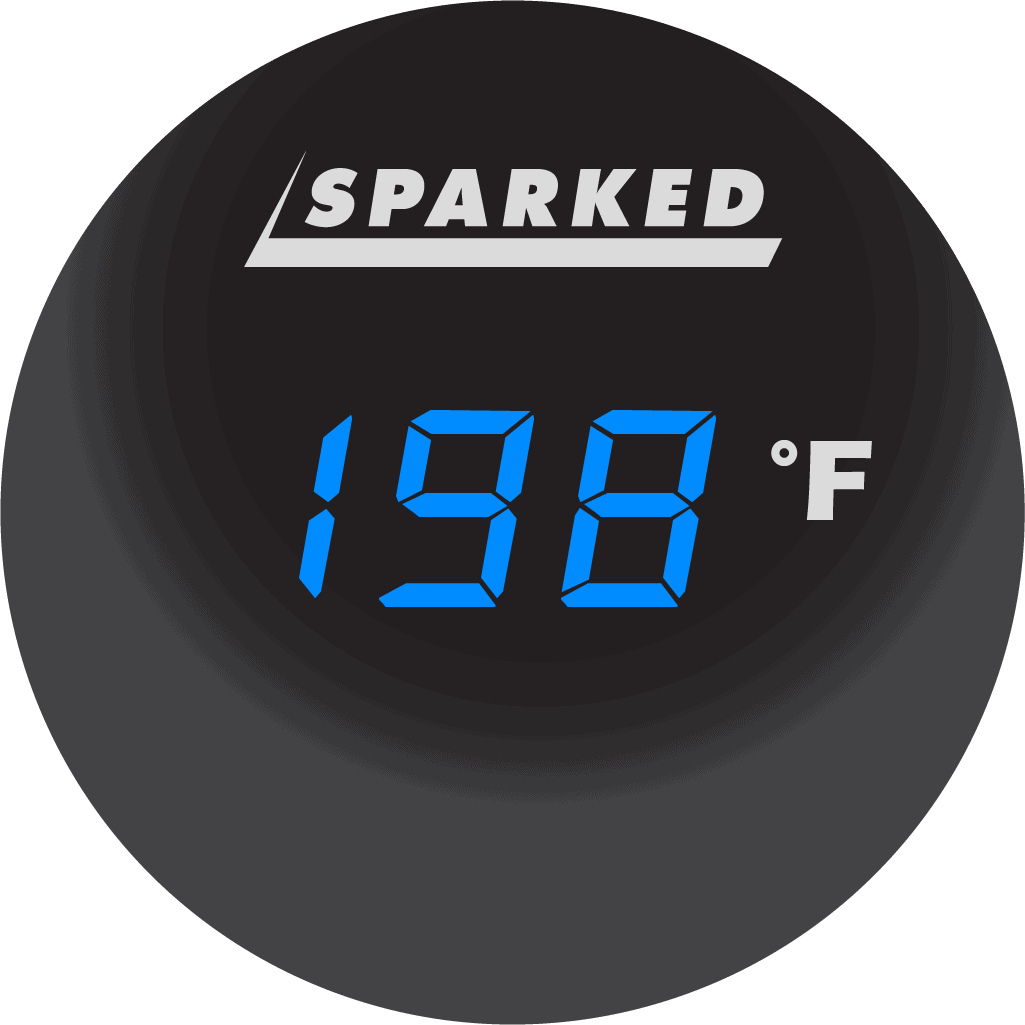 Thermometer 12V Temperature Sensor - 34°F - 200°F With 18ft Cable - Blue - YJ - 200F - BL - Sparked Innovations