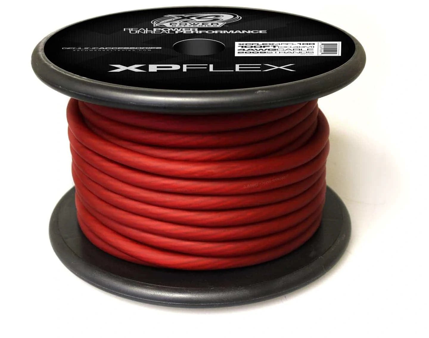 XS Power 4 AWG Gauge XP Flex Car Audio Power and Ground Cable 100ft Spool Electrical Wire - Iced Red - XPFLEX4RD - 100 - Sparked Innovations