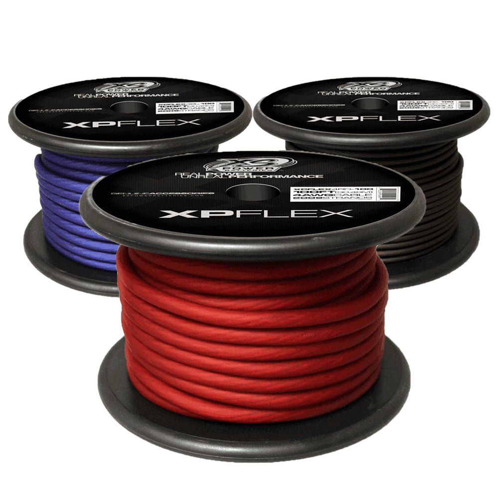 XS Power 4 AWG Gauge XP Flex Car Audio Power and Ground Cable 100ft Spool Electrical Wire - Iced Red - XPFLEX4RD - 100 - Sparked Innovations